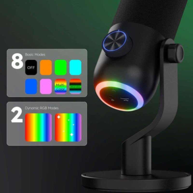 Микрофон Streamplify MIC MINI-48-RGB-ST (SPMC-MM1C327.11) Black