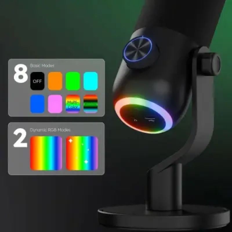 Микрофон Streamplify MIC MINI-48-RGB-ST (SPMC-MM1C327.11) Black