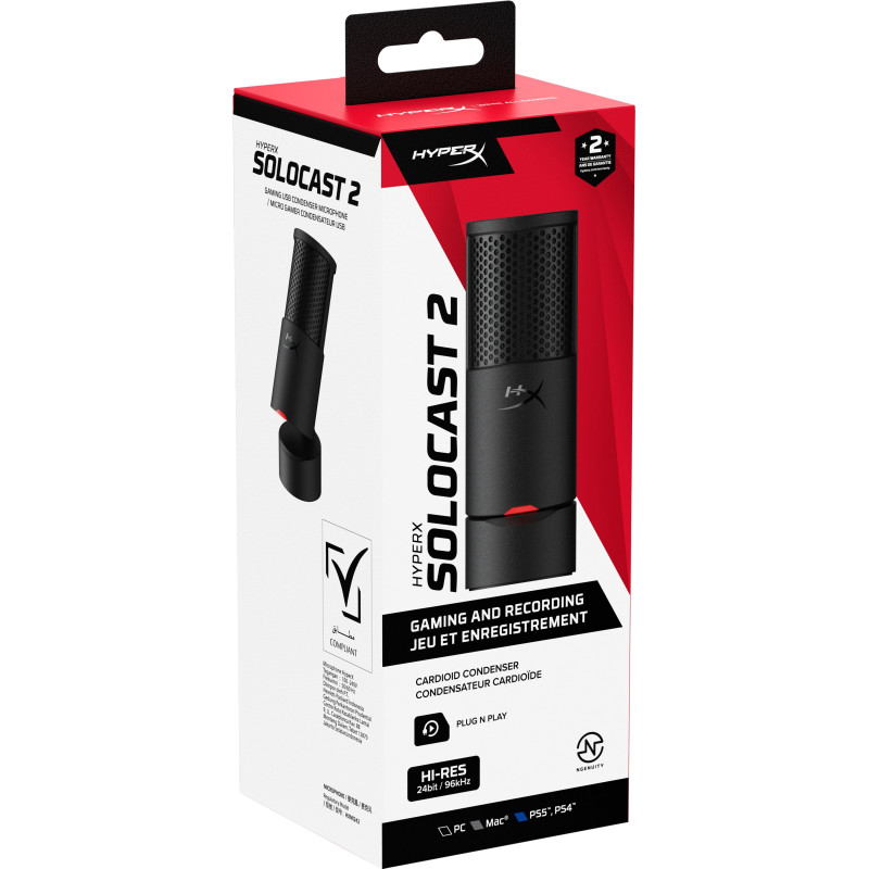 Микрофон HyperX SoloCast 2 Black (AR0A0AA)