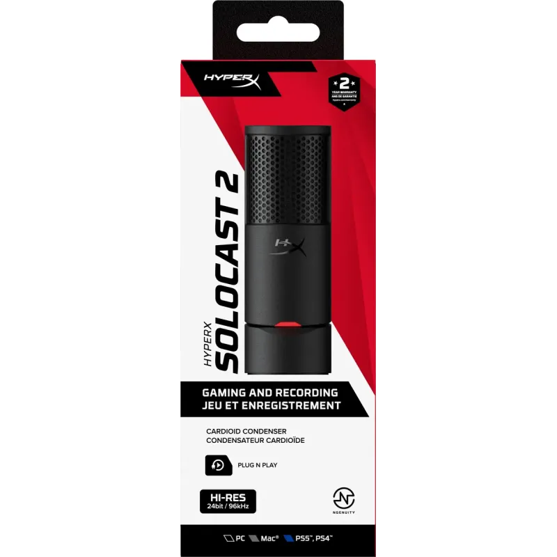 Мікрофон HyperX SoloCast 2 Black (AR0A0AA)