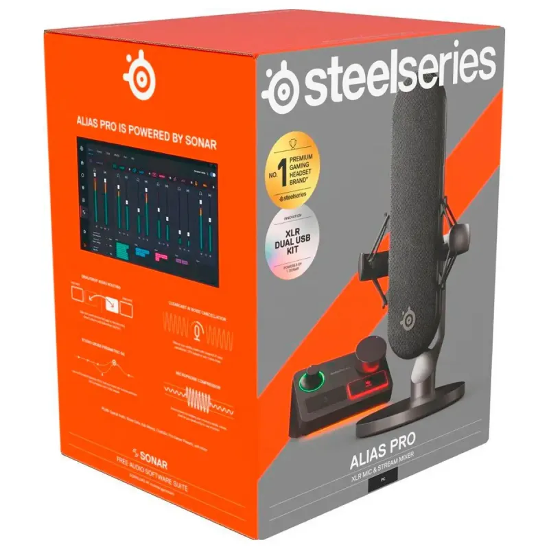 Микрофон SteelSeries Alias Pro (61597)