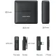 Мікрофон Vention USB-C 2-Pack Wireless Lavalier with Charging Case (NCAB0)