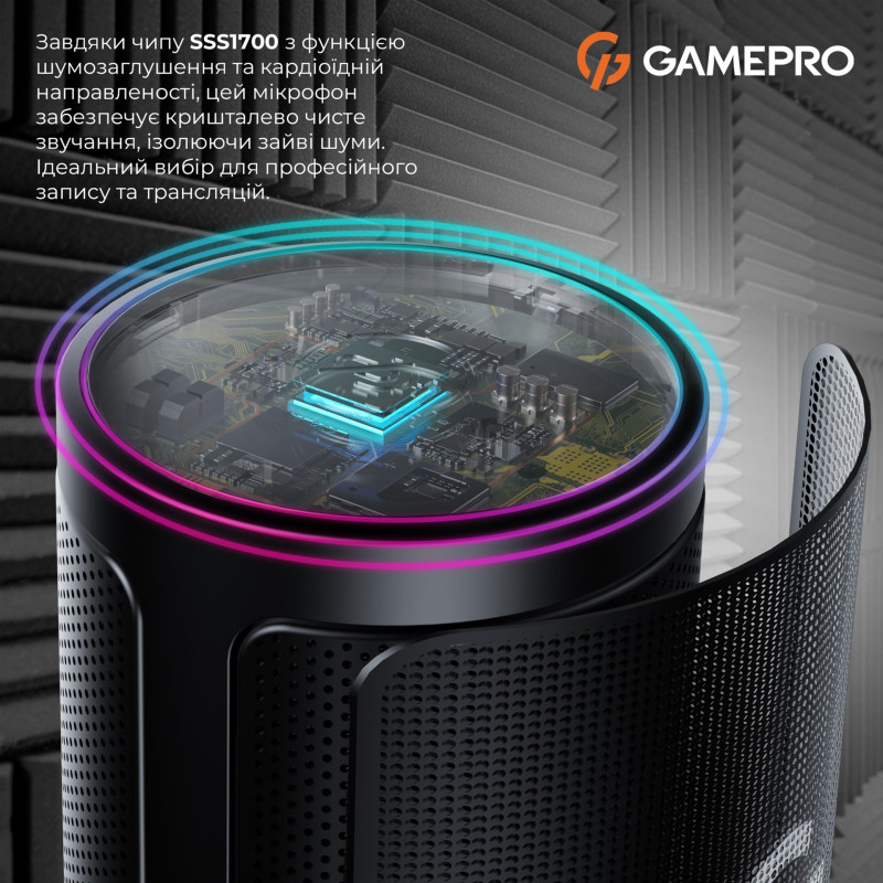 Мікрофон GamePro UGM145B Black