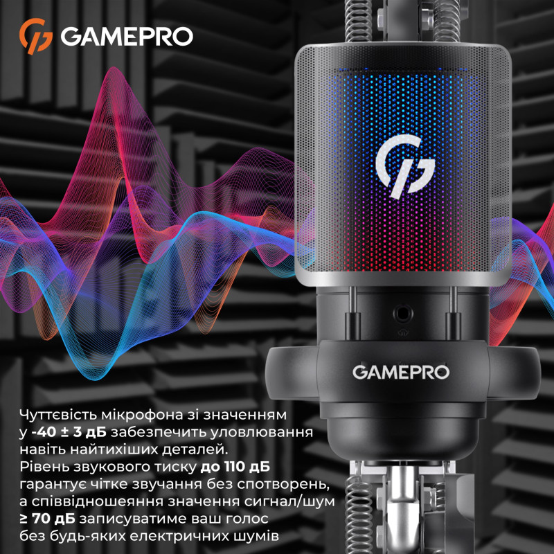 Мікрофон GamePro UGM145B Black