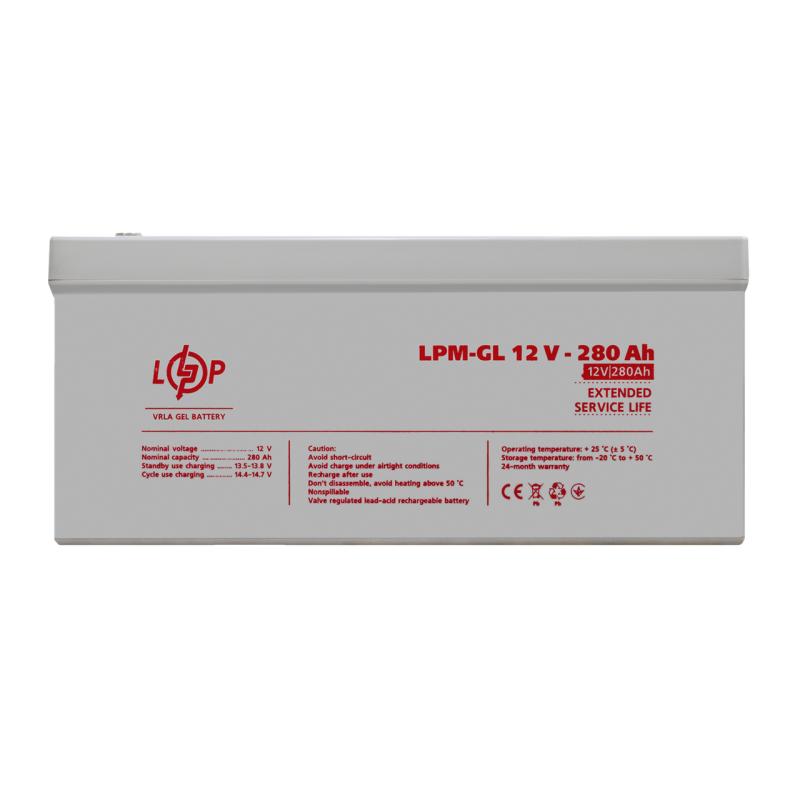 Аккумуляторная батарея LogicPower LPM-GL 12 - 280 AH (13185)