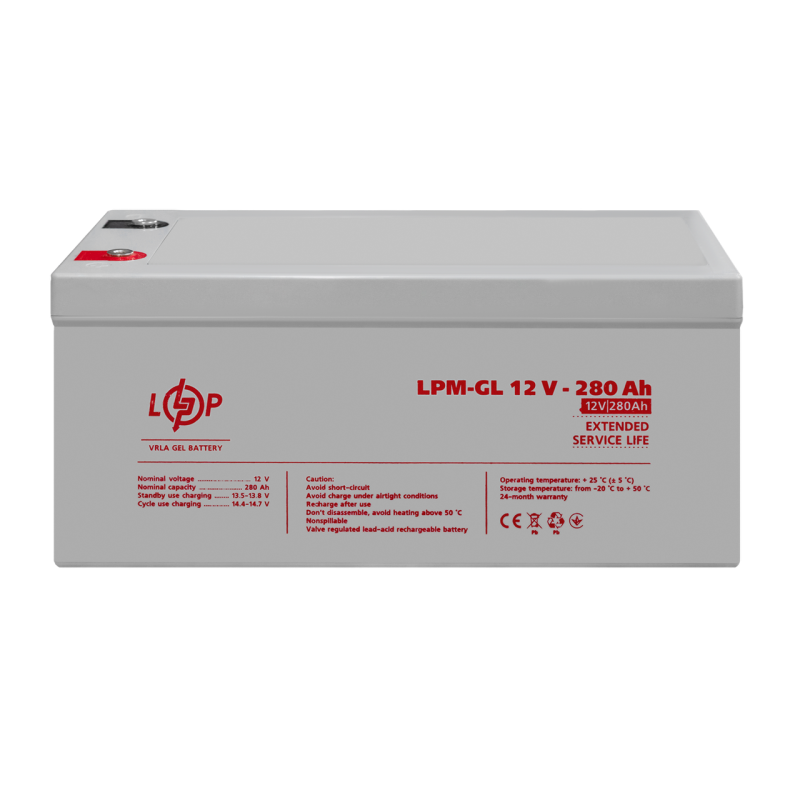 Аккумуляторная батарея LogicPower LPM-GL 12 - 280 AH (13185)