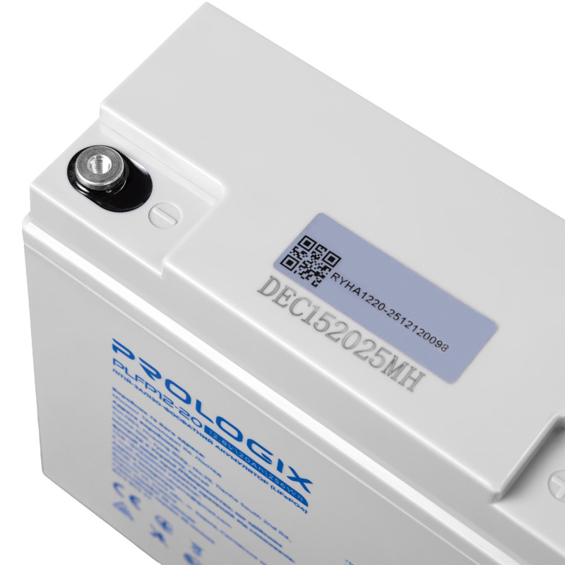 Акумуляторна батарея Prologix 12.8V 20AH 256Wh (PLFP12-20) LiFePO4