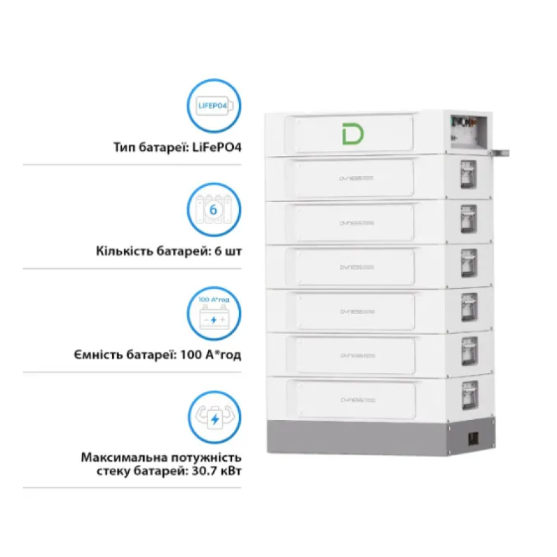 Аккумуляторная батарея Dyness STACK100-6-30.72kW