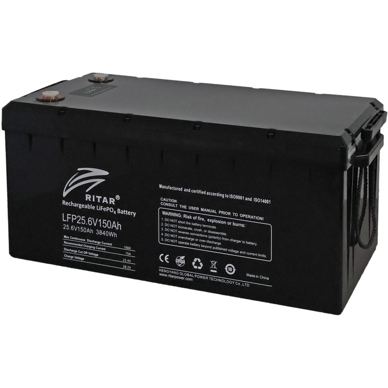 Акумуляторна батарея Ritar LFP25.6V150Ah G2