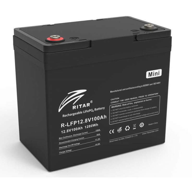 Аккумуляторная батарея Ritar R-LFP12.8V100AH-MINI