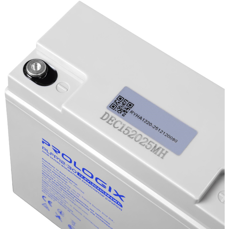 Акумуляторна батарея Prologix LiFePO4 12,8V 30Ah (PLFP12-30)