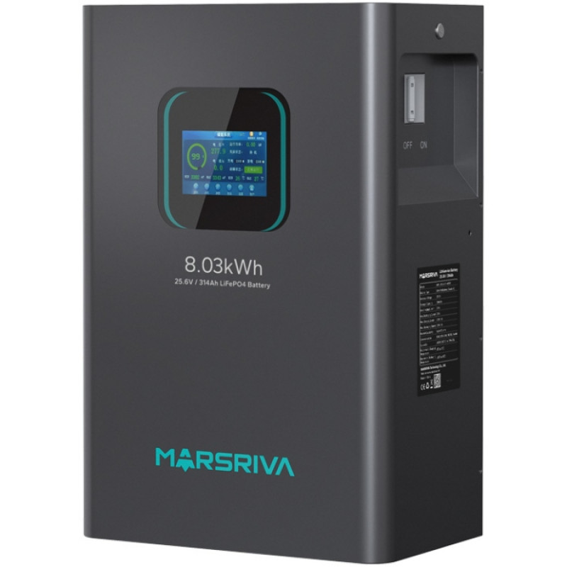 Акумуляторна батарея Marsriva LiFePO4 25.6V 314Ah (MR-LBP24-314-WMT)