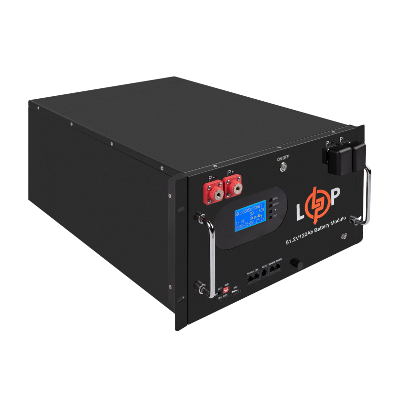 Аккумуляторная батарея LogicPower LiFePO4 51,2V 230 Ah LCD RM (30386)