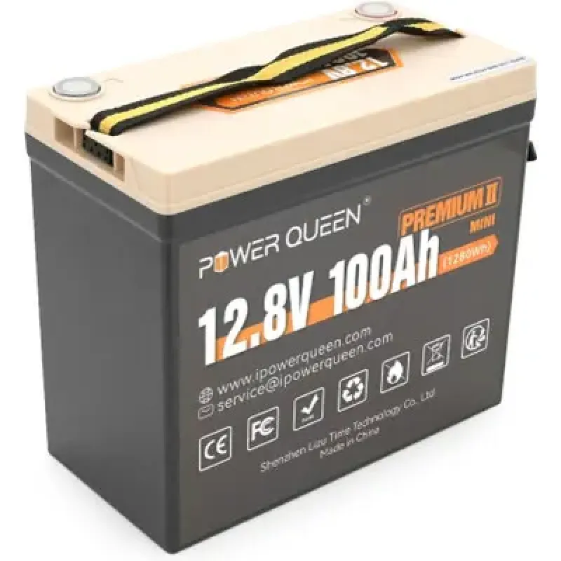 Акумуляторна батарея Power Queen 12.8V 100Ah Mini (P12V100-PREM-16-A60-DE)