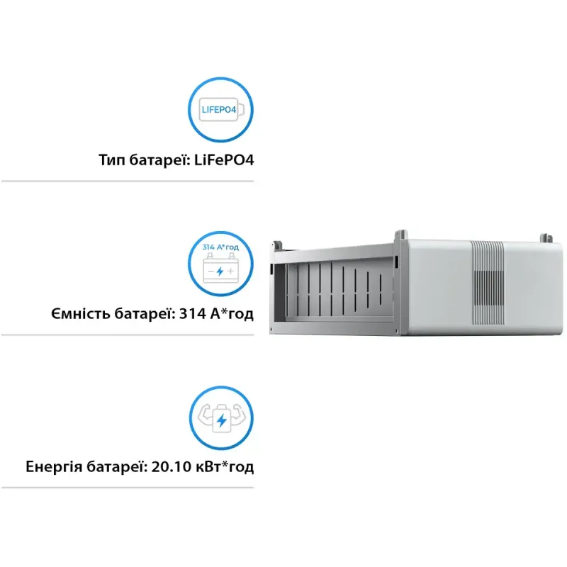 Аккумуляторная батарея Solis FlexCore-ID 20kWh 64V 314Ah LiFePO4 (FlexCore-ID-BAT20kWh)