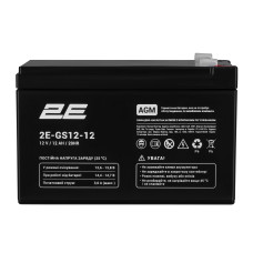 Аккумуляторная батарея 2E AGM 12V 12Ah (2E-GS12-12)
