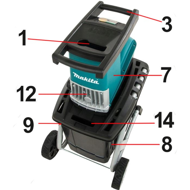 Садовый измельчитель Makita UD2500