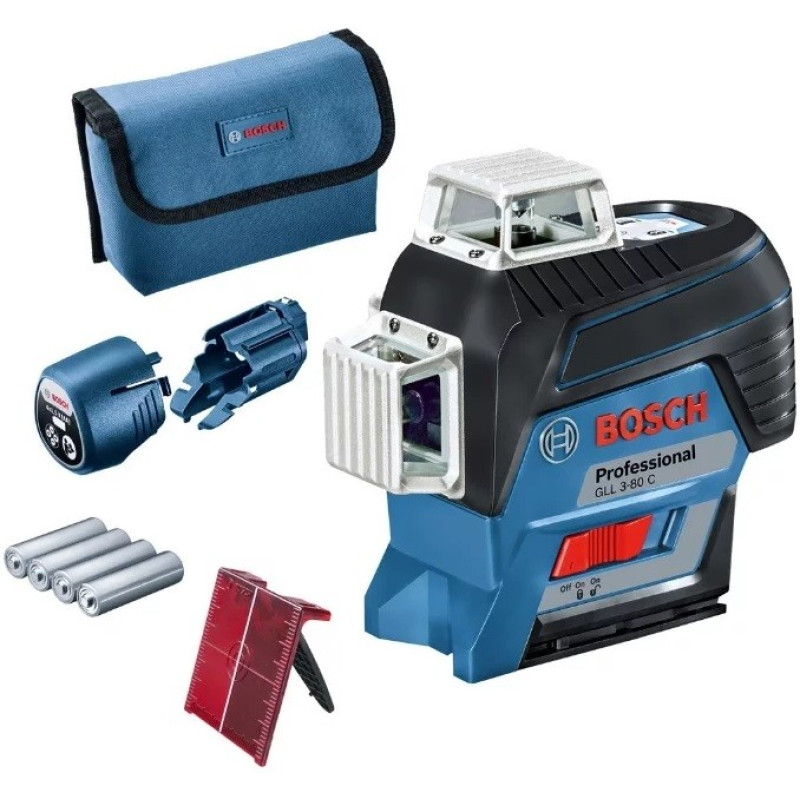 Bosch GLL 3-80 C Professional + LR 6 0601063R05