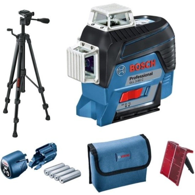 Bosch GLL 3-80 C Professional + LR 6 0601063R05