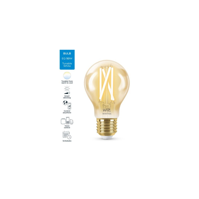 WiZ LED Smart E27 7W 640Lm A60 2000-5000К Filament Wi-Fi (929003017401)
