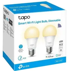 Умная лампа TP-Link Smart LED Wi-Fi Tapo L510E N300 Dimmable 2-Pack