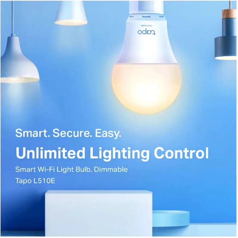 Умная лампа TP-Link Smart LED Wi-Fi Tapo L510E N300 Dimmable 2-Pack