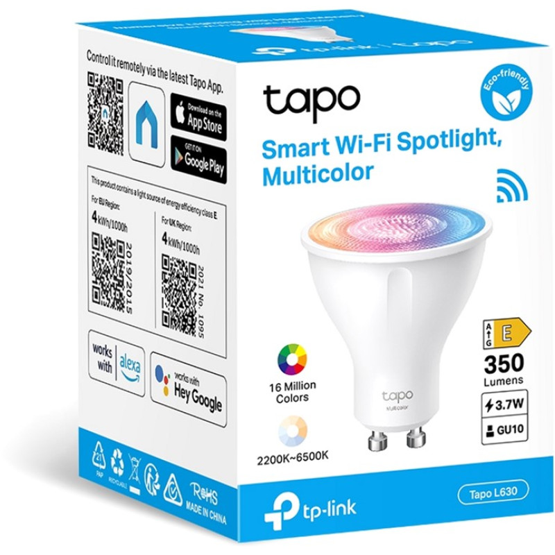TP-Link Smart LED Wi-Fi Tapo L630 Multicolor Spotlight GU10 2200-6500K (TAPO-L630)