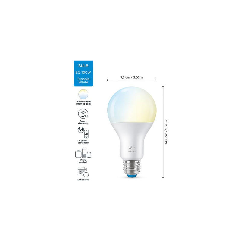 WiZ LED Smart E27 13W 1520Lm A67 2700-6500K Wi-Fi (929002449602)