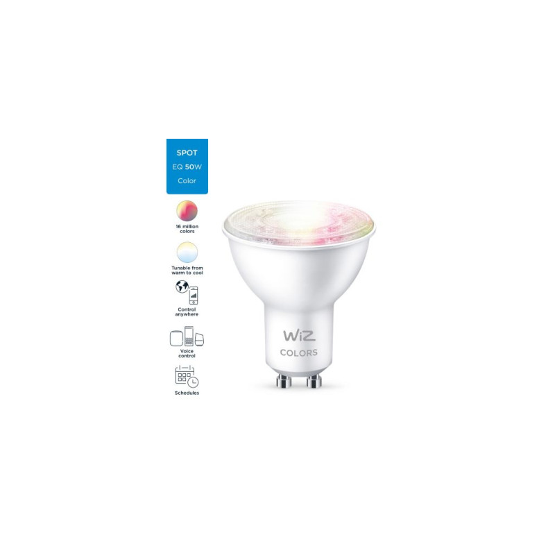 WiZ LED Smart GU10 4.7W 400Lm 2200-6500K RGB Wi-Fi (929002448402)