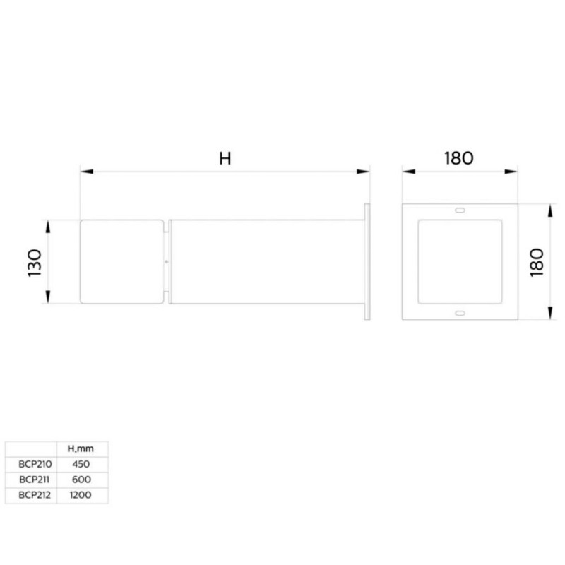 Philips Світильник-стовпчик світлодіодний BCP211 LED1000/WW 13W 100-240V Rec AL (911401755242)