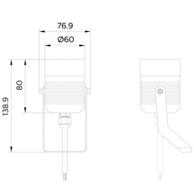 Philips Світильник грунтовий світлодіодний BGP150 LED480/NW 6W 20D GM (911401755662)