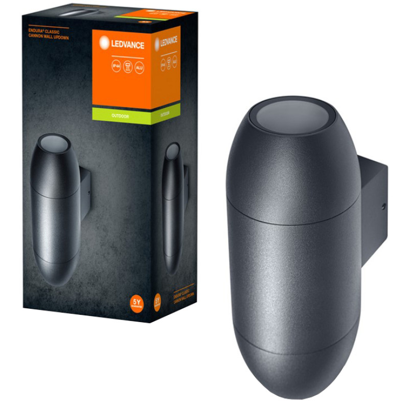 Светильник LEDVANCE Бра Endura Classic Cannon Wall Updown GU10 IP44 темно-серый (4058075554498)