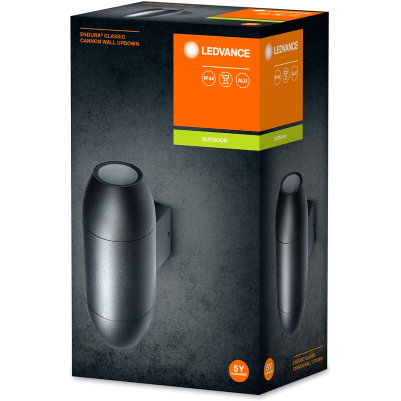 Светильник LEDVANCE Бра Endura Classic Cannon Wall Updown GU10 IP44 темно-серый (4058075554498)