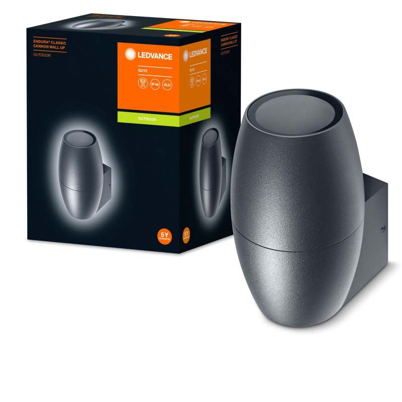 Светильник LEDVANCE Бра Endura Classic Cannon Wall Up GU10 IP44 темно-серый (4058075554474)