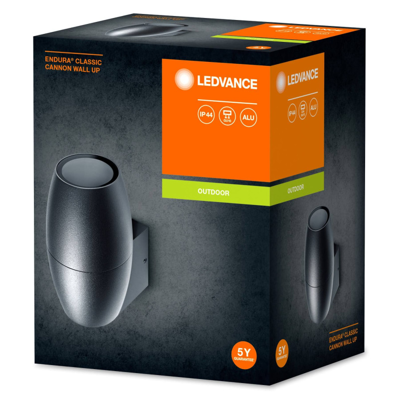 Светильник LEDVANCE Бра Endura Classic Cannon Wall Up GU10 IP44 темно-серый (4058075554474)