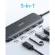 USB-хаб Anker 332 USB-C Hub 5в1 Black (A8355H11)
