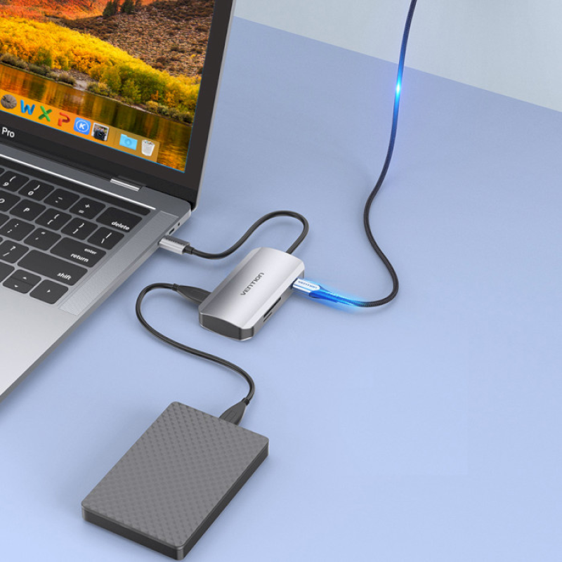 Vention Hub 6-in-1 USB 3.1 Type-C (TNHHB)