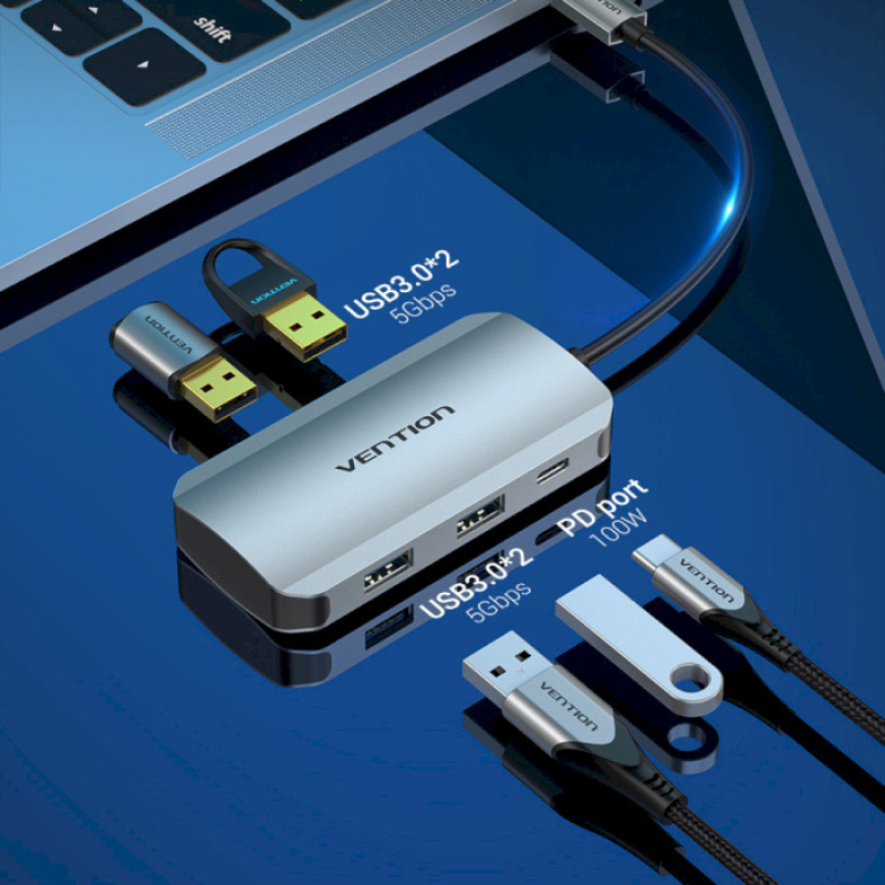 Vention Hub 5-in-1 USB 3.1 Type-C (TNBHB)