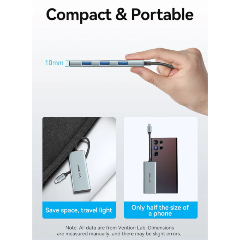 Vention 7-in-1 USB-C to HDMI/USB3.0x3/SD/TF/PD (TOPHB)