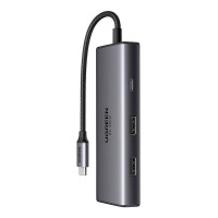 USB-хаб UGREEN CM498 Revodok 206 6-in-1 USB-C Hub (15852)