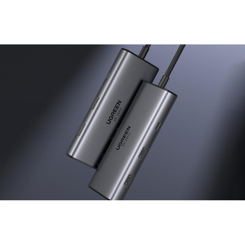 USB-хаб UGREEN CM498 Revodok 206 6-in-1 USB-C Hub (15852)