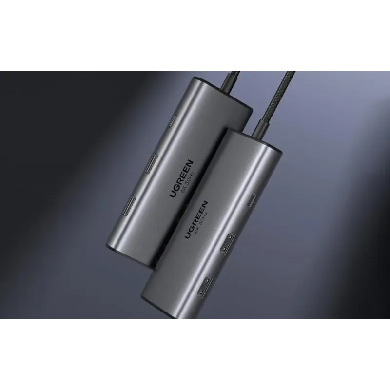 USB-хаб UGREEN CM498 Revodok 206 6-in-1 USB-C Hub (15852)