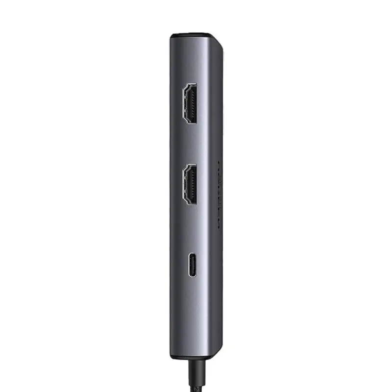 USB-хаб UGREEN CM498 Revodok 206 6-in-1 USB-C Hub (15852)