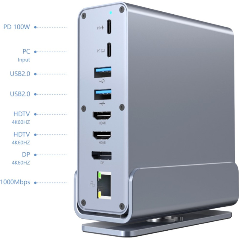 USB-хаб Cablexpert USB-C 15-в-1 (A-CF-COMBO15-01)