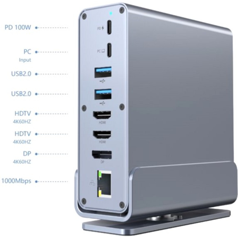 USB-хаб Cablexpert USB-C 15-в-1 (A-CF-COMBO15-01)