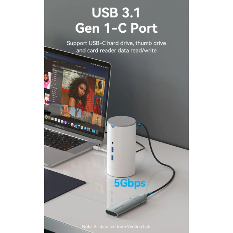 Vention 12 in 1 USB-C Vertical Dock in g Station (TPHWC-EU)