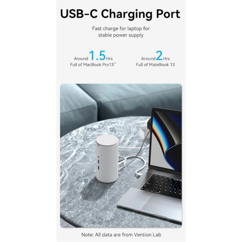 Vention 12 in 1 USB-C Vertical Dock in g Station (TPHWC-EU)