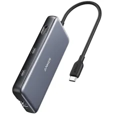 USB-хаб Anker USB-C 8-в-1 Black (A83830A2) (0194644081416)