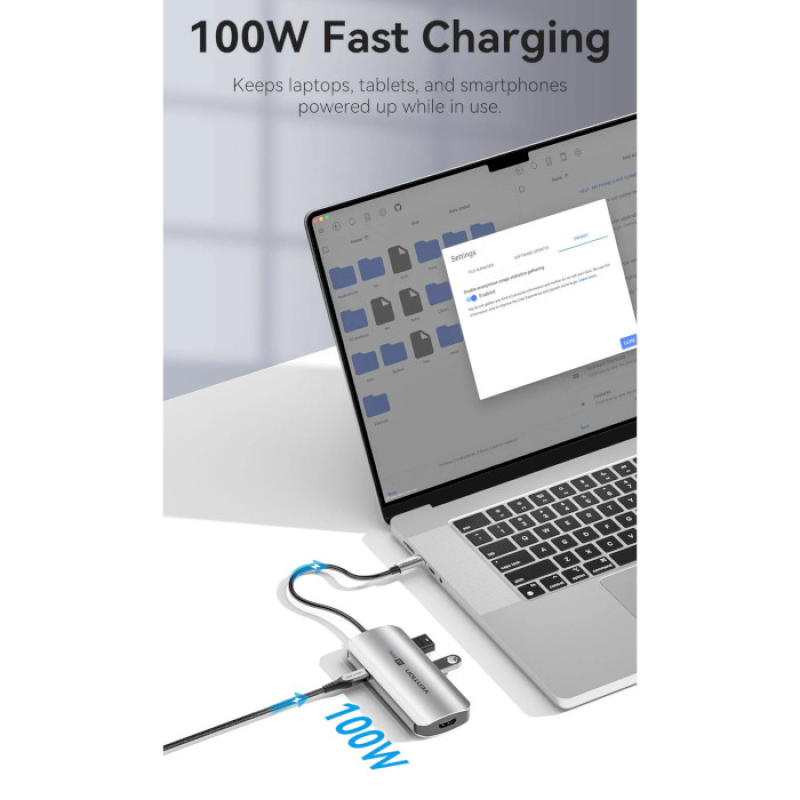 Vention 5-in-1 USB-C to HDMI/USB3.0x3/PD (TQDHB)