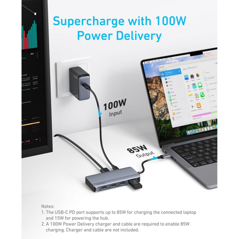 USB-хаб Anker 7in1 USB/Type-C/HDMI (A83740A2)